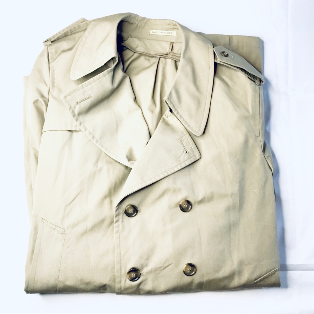 The men’s store tan trench coat Bloomingdales